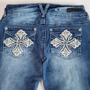 Vanity premium collection womens  slim 5 pocket jeans Size W30 X L33_